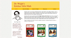 Desktop Screenshot of drwrightskitchentablemath.com